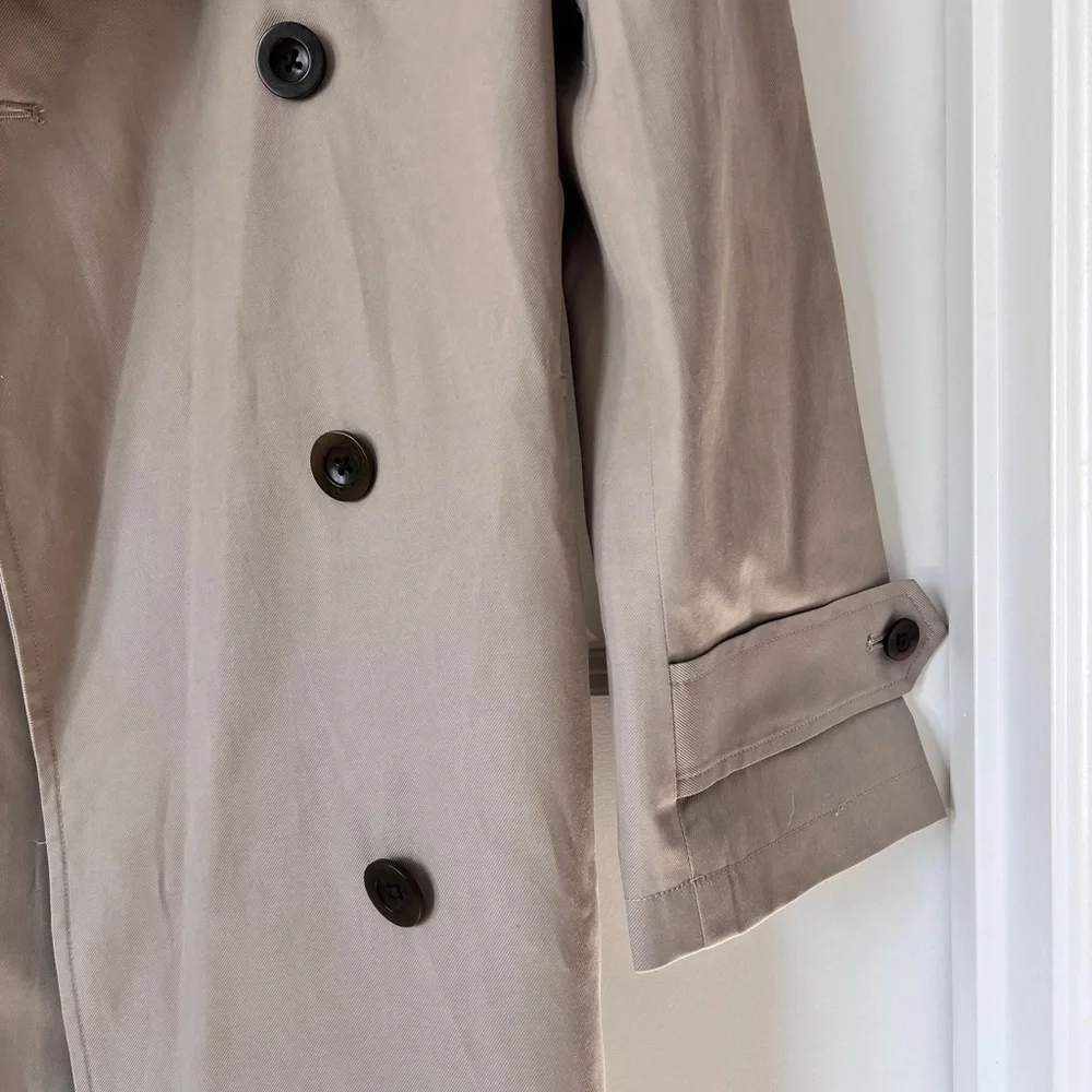 Jenni Kayne Women's Belted Cotton Blend Trench Coat‎ Light Tan Size Medium NWT